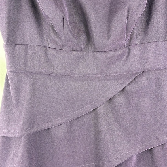 Connected Apparel embellished midi dress in PURPLE color Sz 12 - Picture 6 of 11